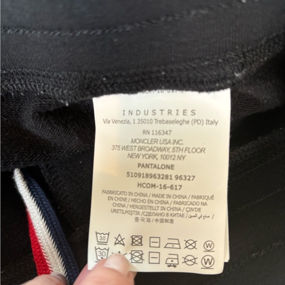 Kids Moncler Navy Tricolor Sweatpants Sz xl #0568 - Picture 8 of 9